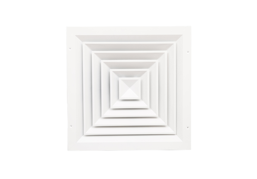 Düz Kanatlı Kare Tavan Anemostad