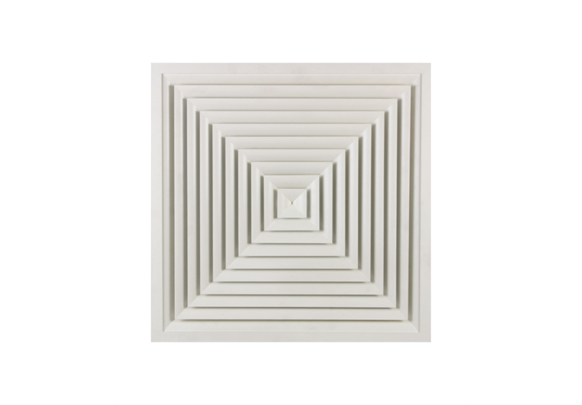 Eğrisel Kanatlı Kare Tavan Anemostadı