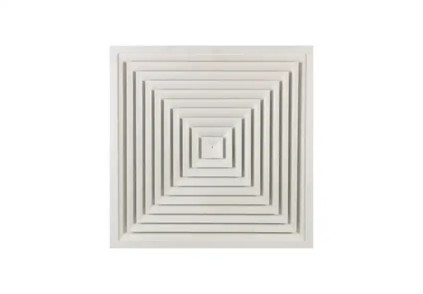 Curved-Blade Square Ceiling Anemostat